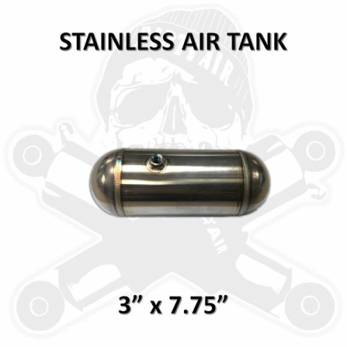 PartzBiz HD: 3491441-Dirty Air Grande Stainless Steel Tank Rear Custom 3 x 7.75” Harley Touring