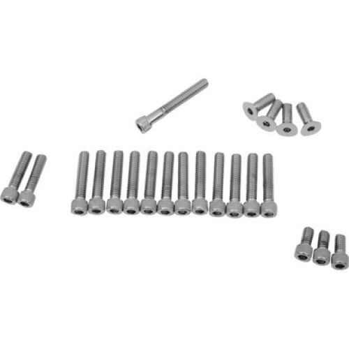 PartzBiz HD: 3488914-ลากชุดสลักเกลียวฝาครอบด้านข้างแบบสมบูรณ์ชุด Chrome Knurled Socket Harley FX FL 70-84 PartzBiz HD: 3488914-ลากชุดสลักเกลียวฝาครอบด้านข้างแบบสมบูรณ์ชุด Chrome Knurled Socket Harley FX FL 70-84