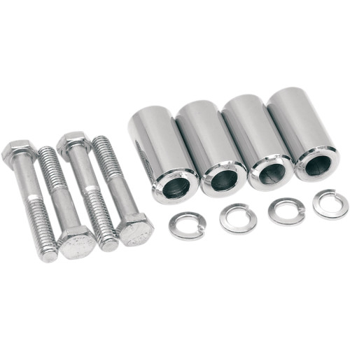 PartzBiz HD: 3479164-Drag Specialties Chrome Front Fender Mounting Kit 1980-2013 Harley Dyna Softail