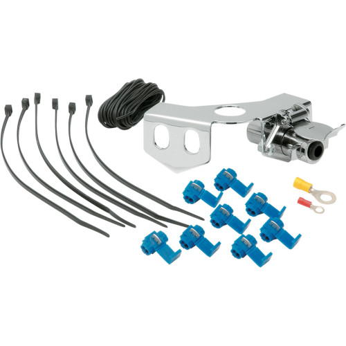 PartzBiz HD: 3447668-Chrome Ball Mount Trailer Hitch ชุดเต้ารับ 12V ด้านหลัง Harley Touring Softail PartzBiz HD: 3447668-Chrome Ball Mount Trailer Hitch ชุดเต้ารับ 12V ด้านหลัง Harley Touring Softail
