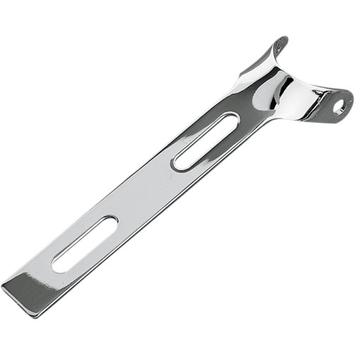 PartzBiz HD: 3485259-Drag Specialties Chrome Universal 7 Inch Seat Hinge Bracket Square End Harley