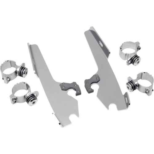 PartzBiz HD: 4409563-Memphis Shades ขัดเงา Trigger Lock Mount Batwing Fats Slims FXST FXDWG | MEM8968