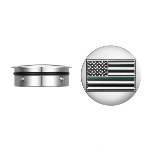 PartzBiz HD: 3485653-Figurati Swing Arm Cover Kit Pair Steel Green Line USA Flag Harley Touring 65-23 PartzBiz HD: 3485653-Figurati Swing Arm Cover Kit Pair Steel Green Line USA Flag Harley Touring 65-23