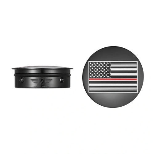 PartzBiz HD: 3485657-Figurati Swing Arm Cover Kit Pair Black Red Line USA Flag Harley Touring 65-23 PartzBiz HD: 3485657-Figurati Swing Arm Cover Kit Pair Black Red Line USA Flag Harley Touring 65-23