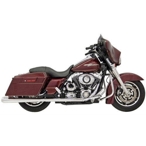 PartzBiz HD: 3490726-Bassani Megaphone Slip On Mufflers ท่อเรียว Chrome Harley Touring 99-16