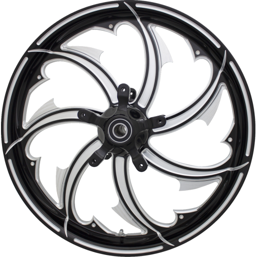 PartzBiz HD: 3490379-Coastal Moto Fury Rear Wheel Rim Black Cut 16x5.5 SD ABS TPMS Harley Touring 09+