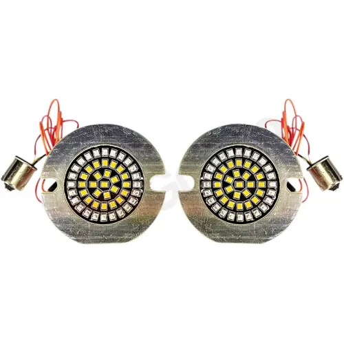 PartzBiz HD: -Custom Dynamics Dynamic Clusters2 LED ไฟเลี้ยวด้านหลังแบบแบน 1156 Harley 1156 2020-1891 20201891 GEN-4-AR2-1156T Harley Harley Harley light replacement อัพเกรด touring softail PartzBiz HD: -Custom Dynamics Dynamic Clusters2 LED ไฟเลี้ยวด้านหลังแบบแบน 1156 Harley 1156 2020-1891 20201891 GEN-4-AR2-1156T Harley Harley Harley light replacement อัพเกรด touring softail