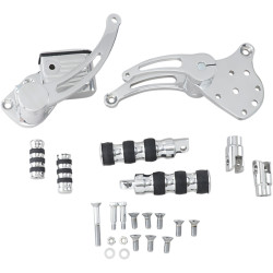 PartzBiz HD GMA-FC-100-P - BDL GMA Polished Forward Controls Custom Control Kit Harley Softail & Shovelhead