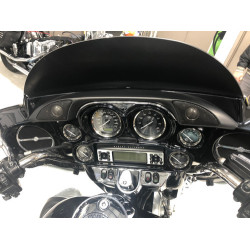 PartzBiz HD HF-1 - Hogtunes Black Chrome Hog Pod Inner Fairing Dash Trim Tweeter Kit Harley Batwing PartzBiz HD HF-1 - Hogtunes Black Chrome Hog Pod Inner Fairing Dash Trim Tweeter Kit Harley Batwing