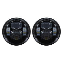 PartzBiz HD HW195208 - Hogworkz Black LED 4.65″ Blackout ไฟหน้าไฟหน้า Harley Dyna Fat Bob 08-17 PartzBiz HD HW195208 - Hogworkz Black LED 4.65″ Blackout ไฟหน้าไฟหน้า Harley Dyna Fat Bob 08-17