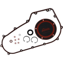 PartzBiz HD JGI-60547-06-KF - ชุดปะเก็นฝาครอบหลักของแท้ James ปี 2006-2020 Harley Softail Dyna