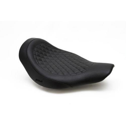 PartzBiz HD: 3488255-Kodlin Solo Seat M8 M-Eight Black Leather Harley FLFB Fat Boy 2018+