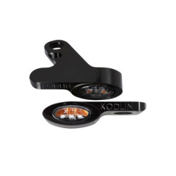 PartzBiz HD K68500 - Kodlin Black Elypse LED 2-1 Front Turn Signals Running Light 18+ Harley Softail PartzBiz HD K68500 - Kodlin Black Elypse LED 2-1 Front Turn Signals Running Light 18+ Harley Softail