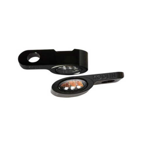 PartzBiz HD: 3482559-Kodlin Black Elypse LED 2-1 Front Turn Signals Running Light Universal Fitment PartzBiz HD: 3482559-Kodlin Black Elypse LED 2-1 Front Turn Signals Running Light Universal Fitment