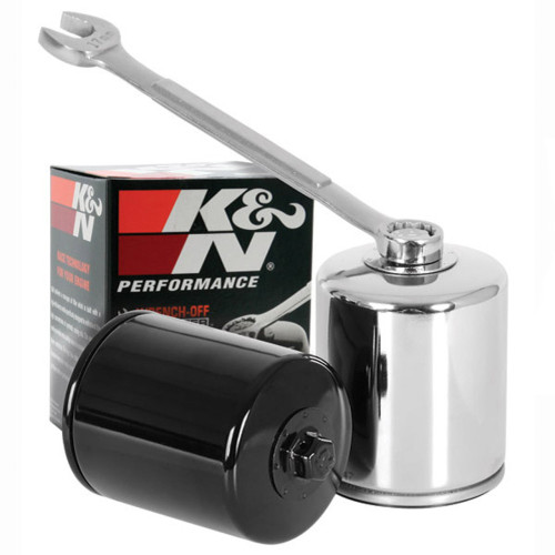 PartzBiz HD: 3457564-K&N Chrome Wrench Off Performance Oil Filter Harley Softail Touring Dyna 99-20 PartzBiz HD: 3457564-K&N Chrome Wrench Off Performance Oil Filter Harley Softail Touring Dyna 99-20