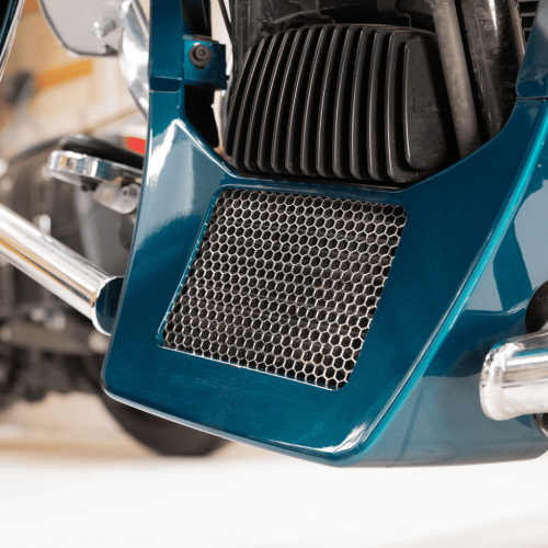 PartzBiz HD: 3490127-Klock Werks Oil Cooler Guard Cover Accent Black Mesh Harley Touring Bagger 2017+