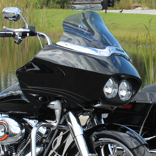 PartzBiz HD: 3492369-Klock Werks Pro Touring Flare Windshield 12” Tinted Drilled Harley FLTR 98-16 PartzBiz HD: 3492369-Klock Werks Pro Touring Flare Windshield 12” Tinted Drilled Harley FLTR 98-16