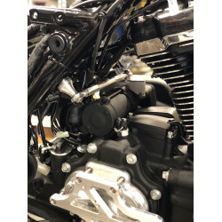 PartzBiz HD M8TS-3 - Alloy Art CNC Machined Touring Frame Stabilizer Kit 2017+ Harley Touring