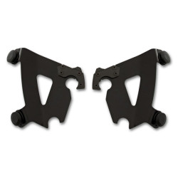 PartzBiz HD MEB1994 - Memphis Shades Black Cafe Fairing Trigger-Lock Mount Harley Dyna Softail FXBB