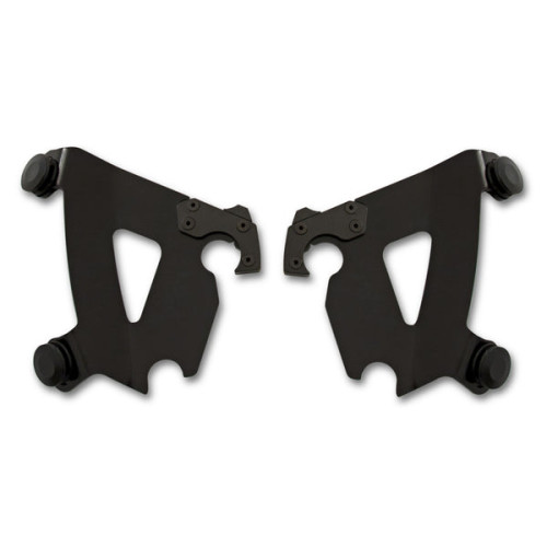 PartzBiz HD: 3466150-Memphis Shades Black Cafe Fairing Trigger-Lock Mount Kit Harley 18+ Softail FXLR