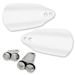 PartzBiz HD MEB7216 - Memphis Shades Club Style Black Lucite Hand Guards Dual Sport Harley Road King PartzBiz HD MEB7216 - Memphis Shades Club Style Black Lucite Hand Guards Dual Sport Harley Road King