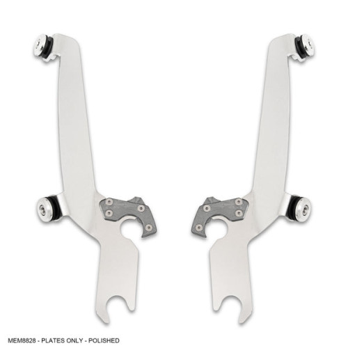 PartzBiz HD: 3467329-Memphis Shades Sportshield Polished Trigger-Lock Mounting Harley Softail Dyna