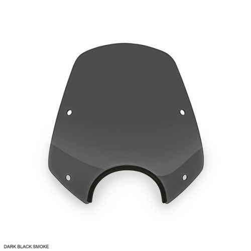 PartzBiz HD: 3467219-Memphis Shades 13” Black Smoke Del Rey Sportshield Wind Shield Harley Indian