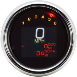 PartzBiz HD MLX-3000 - Dakota Digital Tank Speedometer MLX 3000 Chrome LED 3-3/8 inch 1994-03 Harley PartzBiz HD MLX-3000 - Dakota Digital Tank Speedometer MLX 3000 Chrome LED 3-3/8 inch 1994-03 Harley