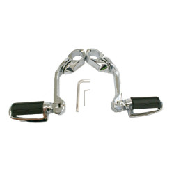 PartzBiz HD MV125 - Rivco Chrome 5” Highway Slotted Footpeg Pegs Mount 1 ¼ Engine Crash Guard Bar PartzBiz HD MV125 - Rivco Chrome 5” Highway Slotted Footpeg Pegs Mount 1 ¼ Engine Crash Guard Bar