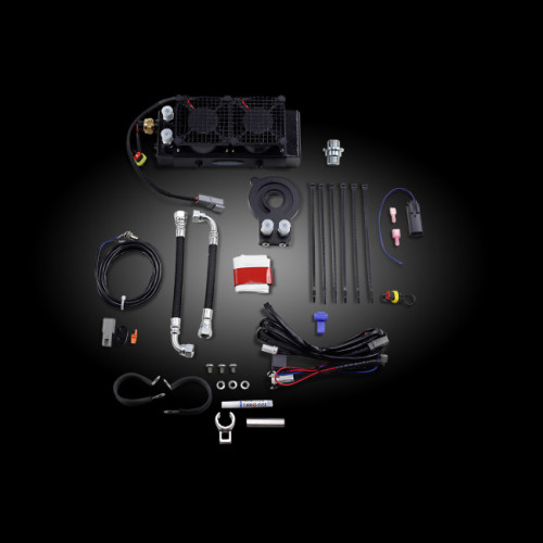 PartzBiz HD: 3490135-UltraCool Oil Cooler Kit Black 220 CFM Plug-and-Play Harley Touring FLTRX 17+