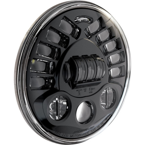 PartzBiz HD: -Custom Dynamics ProBeam Black Adaptive 2 5.75” ไฟหน้า Harley FLH 14-20 2001-2132 20012132 PB-575A-B FXD FLTCU FLHX FLHR FLTR FLHT FLTRX electra road street glide ultra light