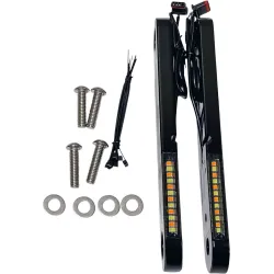 PartzBiz HD PB-DS2-13-B - Custom Dynamics ProBeam Black Flush Dynamic Strips ไฟเลี้ยว FLH 97-13 PartzBiz HD PB-DS2-13-B - Custom Dynamics ProBeam Black Flush Dynamic Strips ไฟเลี้ยว FLH 97-13
