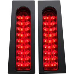 PartzBiz HD PB-FILL-23-RC - Custom Dynamics ProBEAM Fillerz Chrome กระเป๋าข้างรถ ไฟ LED สีแดง Harley 23-24 PartzBiz HD PB-FILL-23-RC - Custom Dynamics ProBEAM Fillerz Chrome กระเป๋าข้างรถ ไฟ LED สีแดง Harley 23-24
