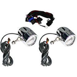 PartzBiz HD PB-FOG-IND-C - Custom Dynamics ProBeam Chrome LED Halo ไฟตัดหมอก Indian Cruiser 14-19 CD-PB-FOG-IND-C 2001-2206 20012206 FLTCU FLHX FLHR FLTR FLHT FLTRX electra road street glide ultra light PartzBiz HD PB-FOG-IND-C - Custom Dynamics ProBeam Chrome LED Halo ไฟตัดหมอก Indian Cruiser 14-19 CD-PB-FOG-IND-C 2001-2206 20012206 FLTCU FLHX FLHR FLTR FLHT FLTRX electra road street glide ultra light