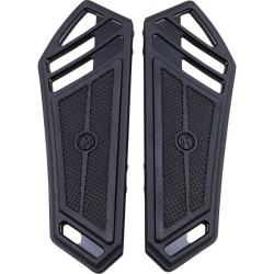 PartzBiz HD PM0036-1014-SMB - Performance Machine PM Superlight Black Ops แผ่นพื้นด้านหน้าคนขับ Harley FL / ST