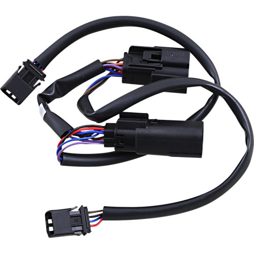 PartzBiz HD: -อะแดปเตอร์สายไฟ Dynamics แบบกำหนดเองสำหรับแท่งพลาสม่าสีคู่ Harley CVO 10-13