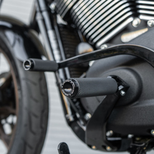 PartzBiz HD: 3486018-Arlen Ness Rough Craft Footpegs ชายสีดำ Knurled คู่ Driver Passenger Harley PartzBiz HD: 3486018-Arlen Ness Rough Craft Footpegs ชายสีดำ Knurled คู่ Driver Passenger Harley