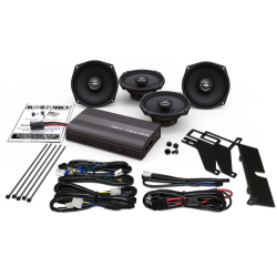 PartzBiz HD REV 450U KIT-AA - Hogtunes REV 450 200-Watt Amplifier Amp 4-Speaker Channel Kit Harley Touring FLH PartzBiz HD REV 450U KIT-AA - Hogtunes REV 450 200-Watt Amplifier Amp 4-Speaker Channel Kit Harley Touring FLH