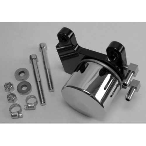 PartzBiz HD: 3442007-Accutronix Chrome Oil Filter & Regulator Mount 1975-99 Harley Big Twin Engine