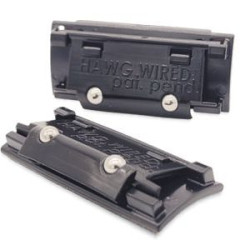 PartzBiz HD SG5252 - Hawg Wired Steel Mesh Front Speaker Grill Flat Style Harley Touring Batwing FLHT