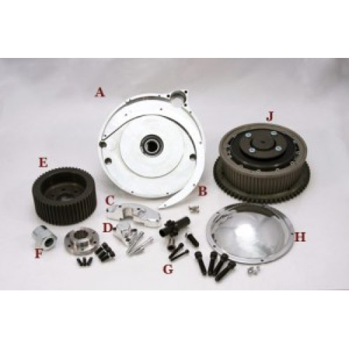 PartzBiz HD: 3443137-BDL 2‚” Shorty Open Belt Drive Primary Kit 1970-1978 Harley Shovelhead Big Twin PartzBiz HD: 3443137-BDL 2‚” Shorty Open Belt Drive Primary Kit 1970-1978 Harley Shovelhead Big Twin
