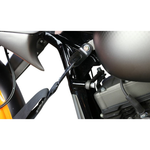 PartzBiz HD: 3455891-Paul Yaffe Bagger Nation Black Touchless Tie Down Harley 95-2020 Touring Dresser