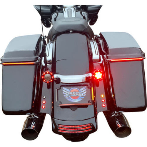 PartzBiz HD: -Custom Dynamics Chrome รัศมี LED ป้ายทะเบียนแท็กกรอบ 10-13 Harley FLH FLT bagger dresser รถจักรยานยนต์ที่กำหนดเองอัพเกรดเปิดอบไฟ PartzBiz HD: -Custom Dynamics Chrome รัศมี LED ป้ายทะเบียนแท็กกรอบ 10-13 Harley FLH FLT bagger dresser รถจักรยานยนต์ที่กำหนดเองอัพเกรดเปิดอบไฟ