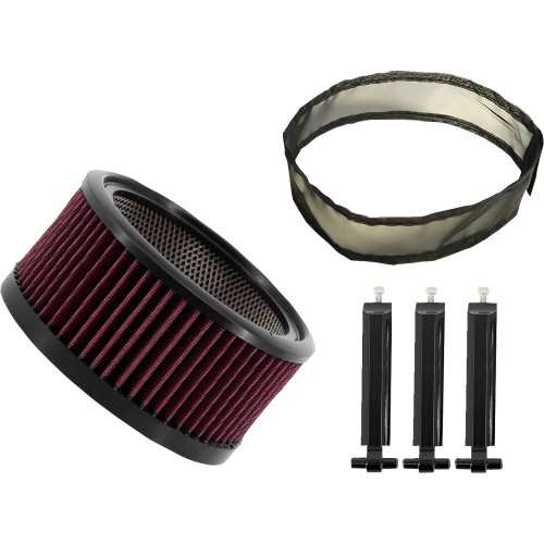 PartzBiz HD: 3482713-Trask Big Power Assault Air Filter Cleaner Kit Chrome High Flow Aluminum PartzBiz HD: 3482713-Trask Big Power Assault Air Filter Cleaner Kit Chrome High Flow Aluminum