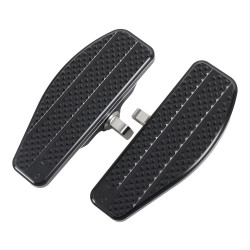 PartzBiz HD TSC-2025-1 - Thrashin Supply Aluminum Mini Floorboards Black Finish 1957+ Harley Models