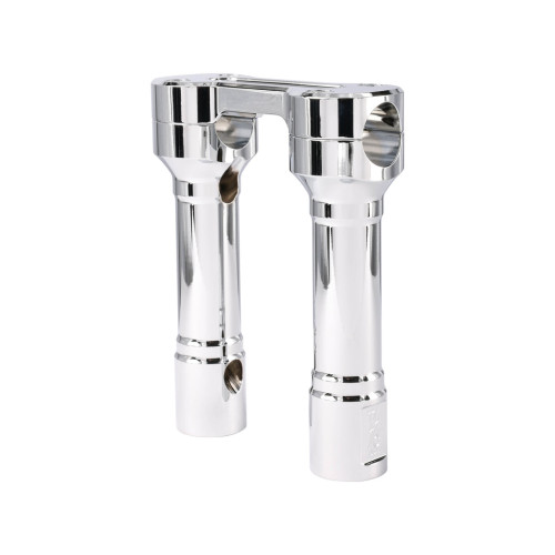 PartzBiz HD: 3492450-Thrashin’ Hole Shot Risers 6” Chrome Aluminum Pair Top Clamp 1” dia OE Harley