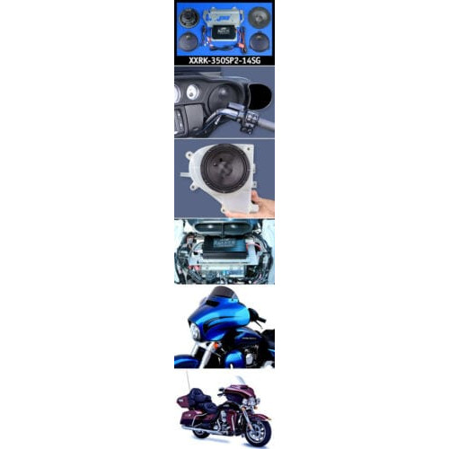 PartzBiz HD: 3449592-J&M STAGE 5 ROKKER XXR 350w 2 Speaker Amp Install Kit 14-19 Harley FLHX Ultra PartzBiz HD: 3449592-J&M STAGE 5 ROKKER XXR 350w 2 Speaker Amp Install Kit 14-19 Harley FLHX Ultra