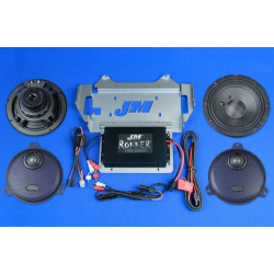 PartzBiz HD XXRK-400SP2-14SG - J&M Corp Rokker XXR Extreme 400w 2-Speaker Amplifier Installation Kit 14-20 FLHX