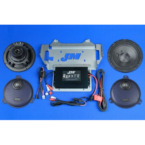 PartzBiz HD: 3482144-J&M Corp Rokker XXR Extreme 400w 2-Speaker Amplifier Installation Kit 14-20 FLHX