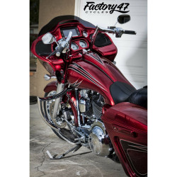 PartzBiz HD hb1825010c - Factory 47 Signature Ape Hanger Handlebars 10” 1-1/4” Chrome Harley FLTR 15-22 PartzBiz HD hb1825010c - Factory 47 Signature Ape Hanger Handlebars 10” 1-1/4” Chrome Harley FLTR 15-22